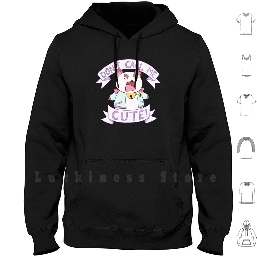 Puppycat-Don't Call Me Cute! Hoodies Bee And Puppycat Bee Puppycat Cute Angry Kawaii