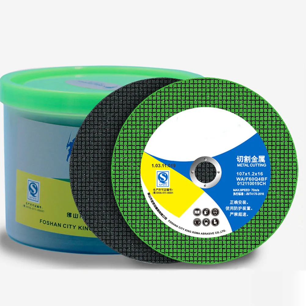10 Buah Pisau Pemotong Jaring Ganda Resin Logam Tahan Karat Penggiling Sudut Ultratipis 107Mm 125Mm Potongan Roda Gerinda