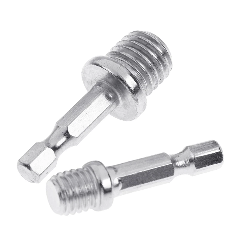 2Pcs/set Hexagonal Drill Adapter M10+M14 Wood Splitting Tools Electric Wrench Adapt Your Power Drill To High Torque