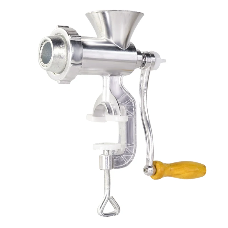 Aluminium Alloy Hand Operate Manual Meat Grinder Sausage Beef Mincer With Tabletop Clamp Kitchen Home Tool