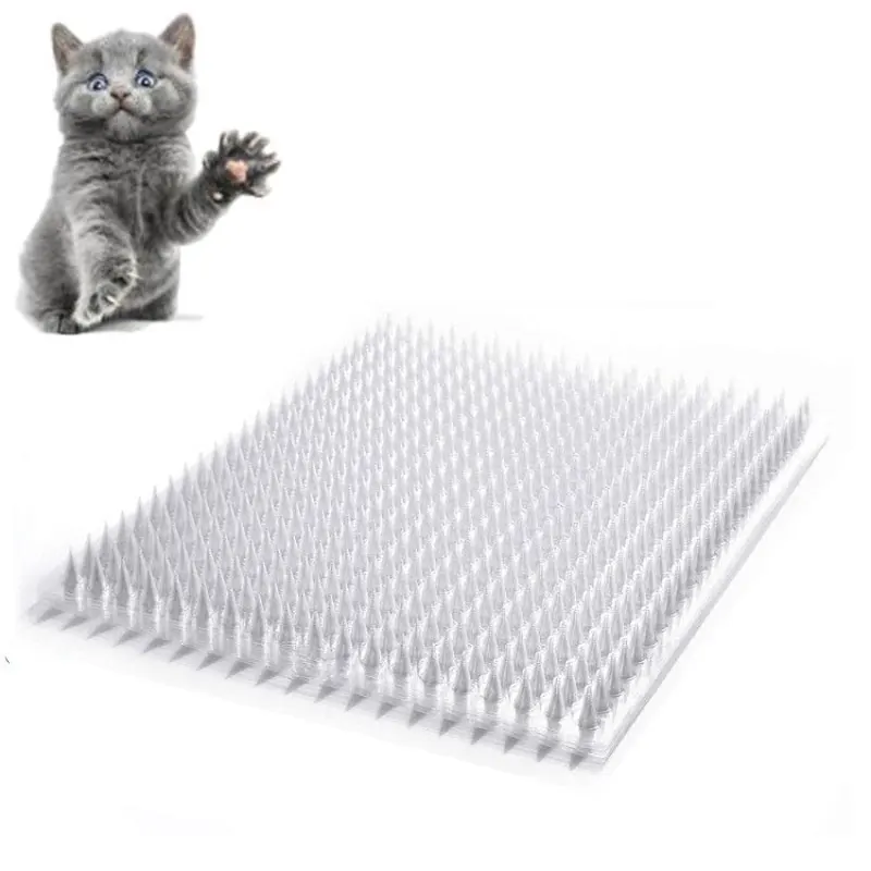 

1PC Transparent Cat Repellent Mat Outdoor Scat Mat Garden Anti-cat Net Pet Deterrent Mat Train Spike Plant Protection Mesh