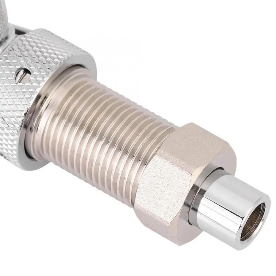 Adjustable Flows Chrome Draft Beer Tap Shank Long Stem Home Brew Beer Keg Taps with Ball Lock Disconnect