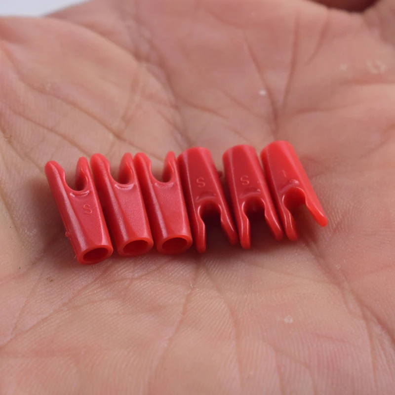 50pcs DIY Archery Accessory Plastic Arrow Pin Nocks Size S For ID4.2mm ID6.2mm 3.2mm Arrow Shaft