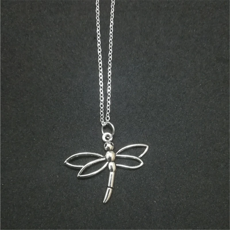 Dragonfly Necklace, Silver Color, Dainty Dragonfly, Christmas Gift, Inspirational Jewelry, Sympathy Jewelry