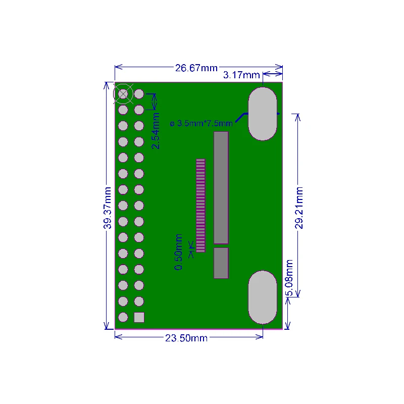 Fpc ffc ao adaptador dip30 0.5mm