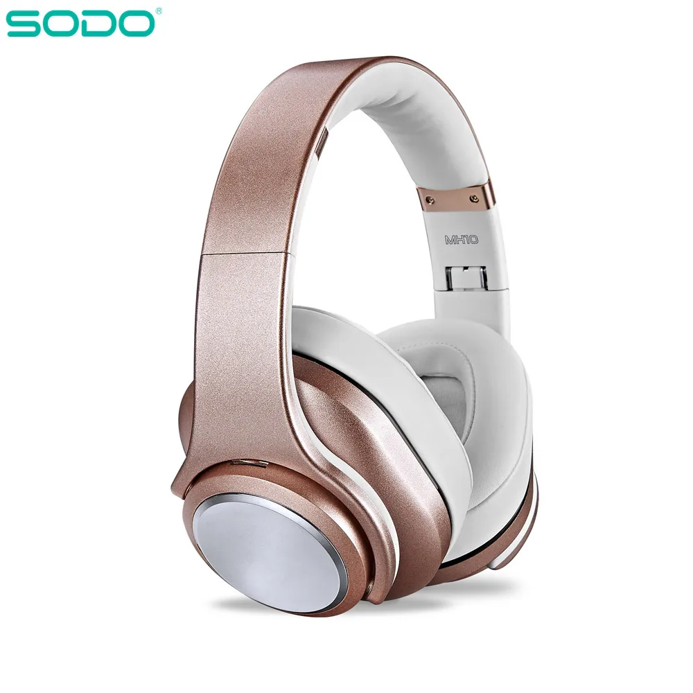 

SODO MH-10 Wireless Headphones Speakers 2 in 1 HiFi Stereo Bluetooth-compatible 5.0 Over-Ear Headphones with Mic Support TF/FM