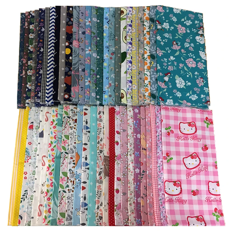 

Printed Cotton Fabric for Sewing, Patchwork, Needlework, DIY Tissue, Handmade Material, 80cm x 80cm, 40cm x 40cm, 50 Pcs