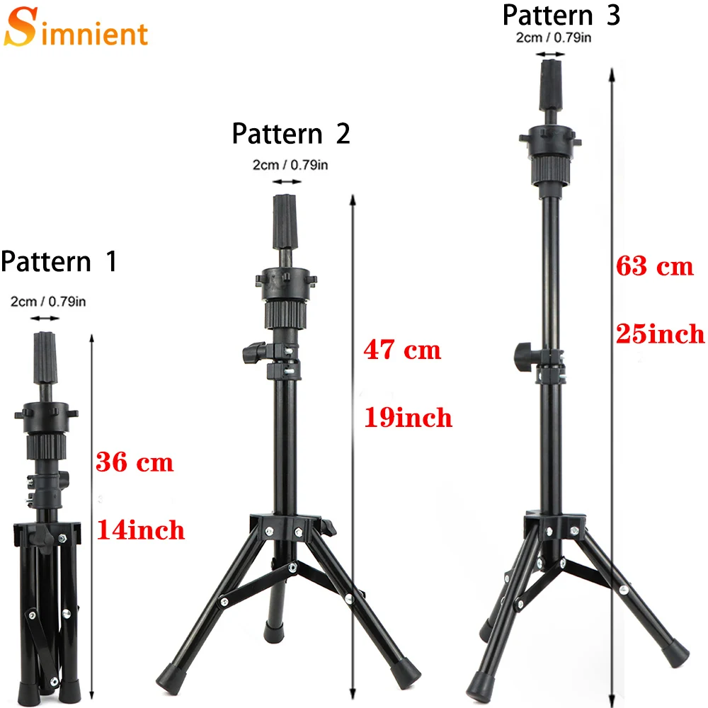 Mannequin Training Head With Adjustable Tripod For Hairstyles 85% Human Hair Training Doll Head For Braiding Hairdressing Head
