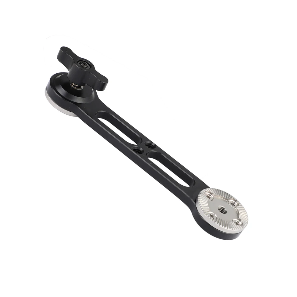 Kayulin braccio di prolunga Versatile con attacco a rosetta ARI a doppia estremità filettatura M6 per piattaforma di montaggio a spalla per fotocamera DSLR (Non elasticizzato)