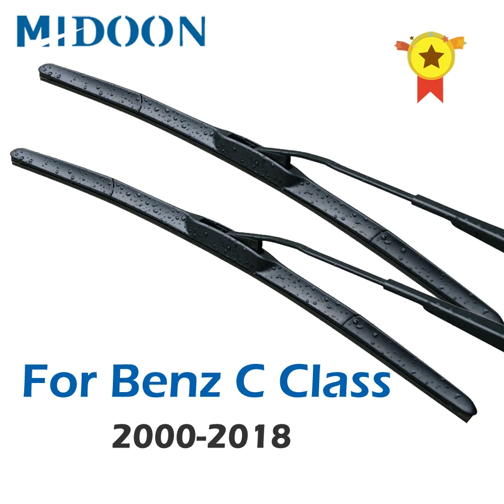 MIDOON Wiper Blades for Mercedes Benz C Class W203 W204 W205 C160 C180 C200 C230 C240 C250 C270 C280 C320 C350 C400 C450 AMG