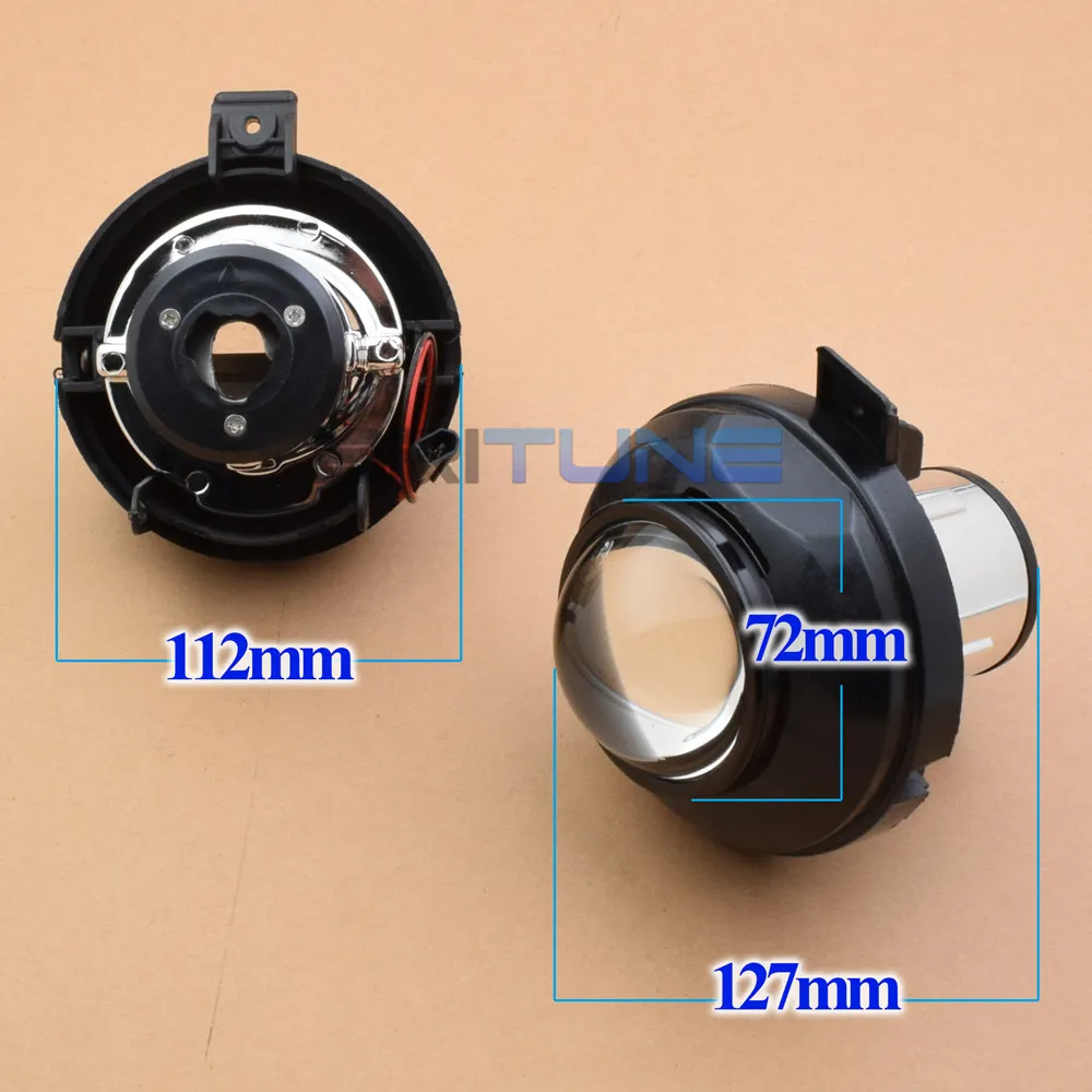HID Bi-xenon Fog Lights Lenses Accessory For Chevrolet Cruze/Orlando/Trax/Opel Antara Cars DIY Tuning Style Use H11 Xenon Bulbs