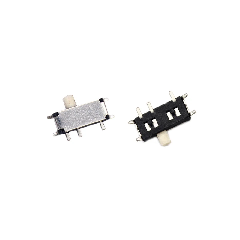 50PCS MSK-12C01-07 MSK-12C01 SMD 7Pin Mini Miniature Horizontal Micro Slide Toggle Switch 2Position On-OFF 1P2T H=1.5MM