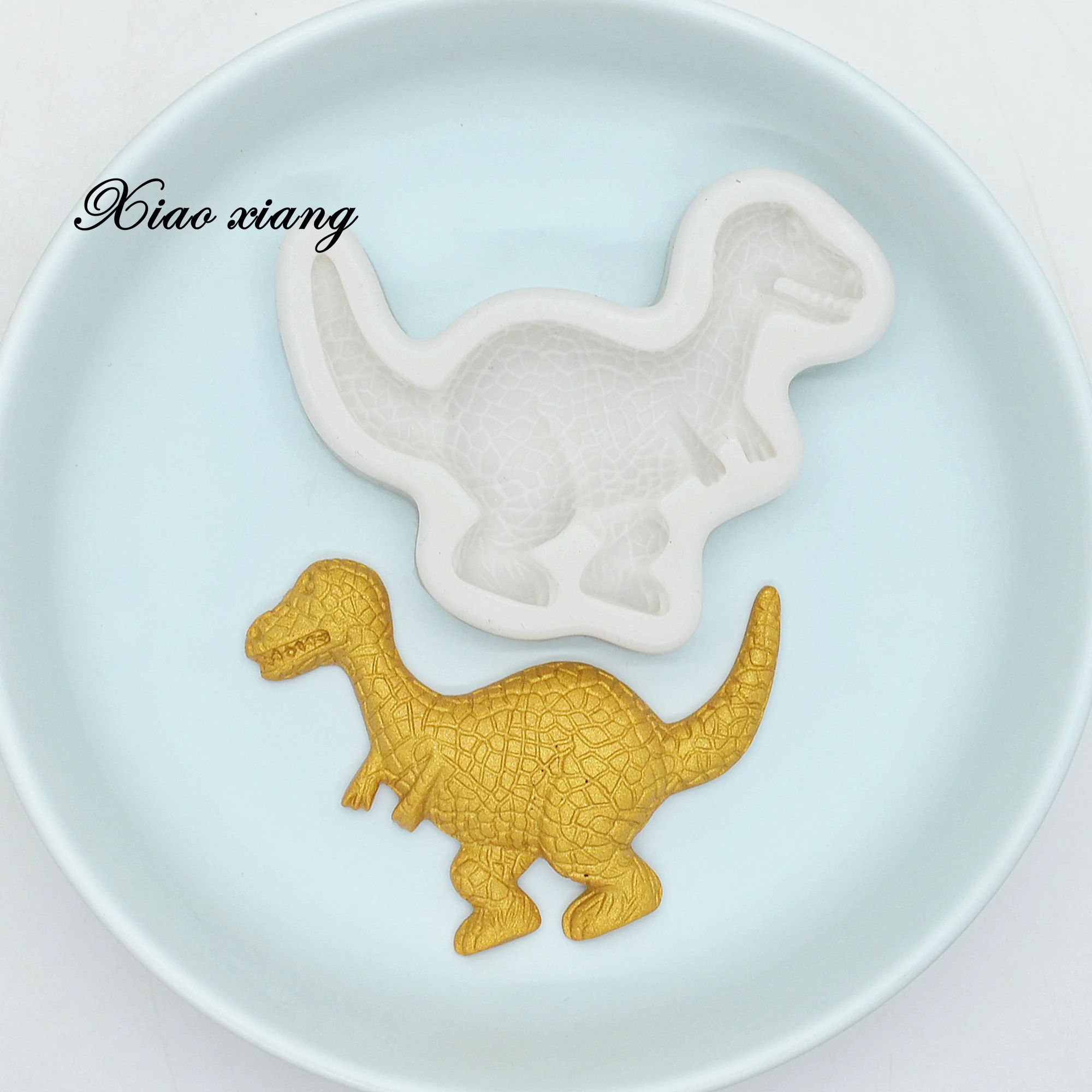 3D Dinosaur Silicone Mold Candy Chocolate Fondant Molds Baby Birthday Cake Decorating Tools DIY Cookie Baking Mould