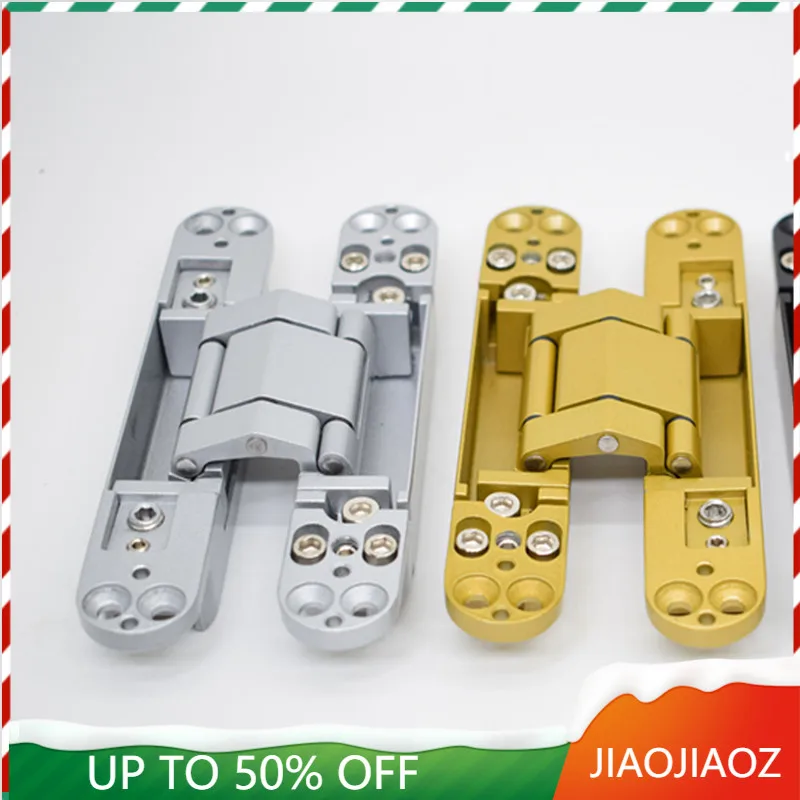 door hinges for heavy doors  Zinc Alloy 3D Adjustable Conceal Hinge Invisible Door Hinge   80kg  177X28cm