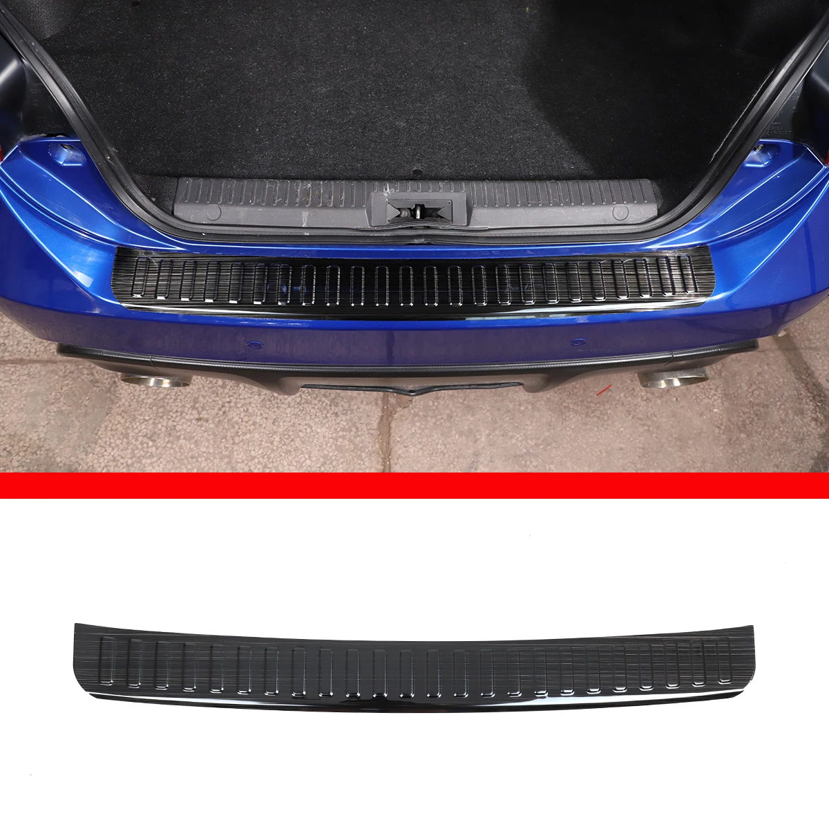 For 2012-2020 Toyota 86/Subaru BRZ stainless steel car rear bumper protection plate cover sticker interior accessories