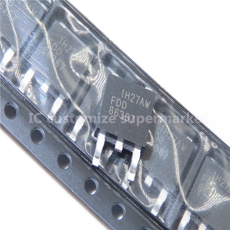 10ชิ้น/ล็อตNWE FDD86367 TO-252 80V 100A SMDทรานซิสเตอร์