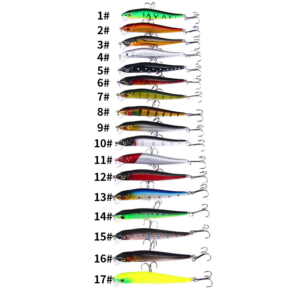 NEW UP 1PCS 8.5cm 6g Minnow Fishing Lure Hard Artificial Bait Plastic Fake Fish Lures Sea Fishing Bait Crankbait Wobblers