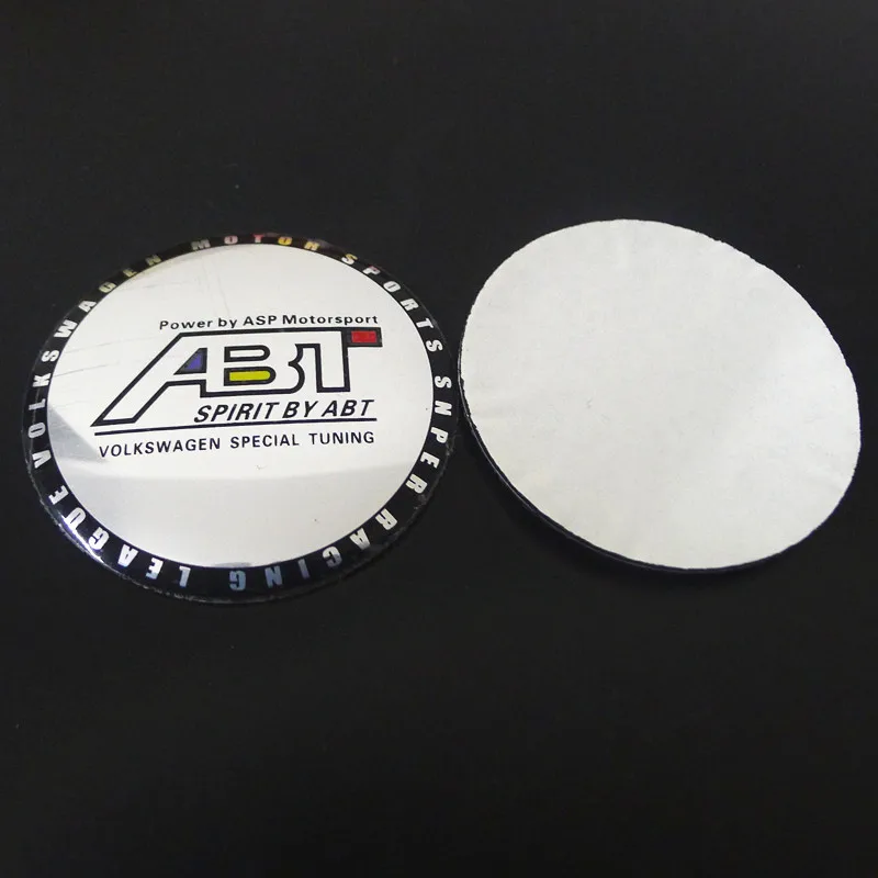 4pcs 56mm For ABT Car Styling Fixing Wheel Center Hub Cap Stickers Badge Emblem Accessories