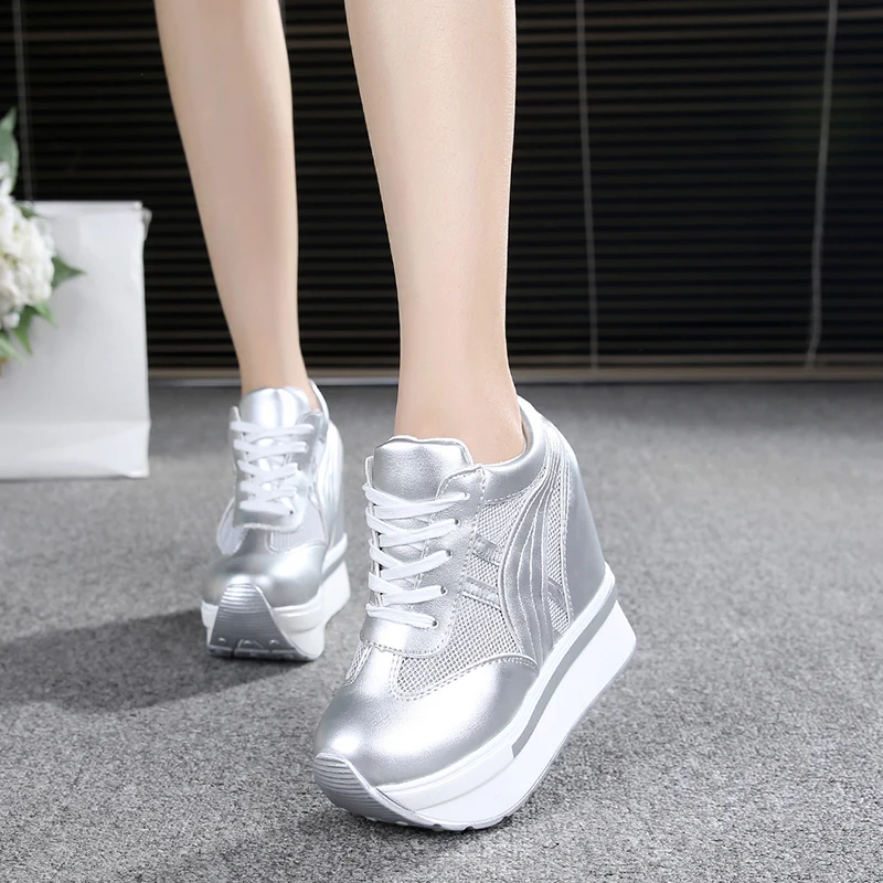 ladies wedge sneakers high top casual shoes women platform sneakers women shoes trainers women footwear heels zapatillas mujer