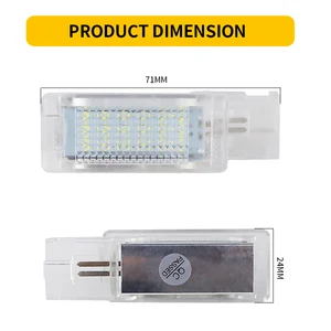 LED LED -Interieur für Füße, 2 Stücke, für VW Golf 5/6/7 plus Polo Scirocco Passat B6 B7 B8 CC Tiguan Jetta Caddy Tourage Sharan Eos 10 Hauptverkauf Gold Golf 2008 - №3