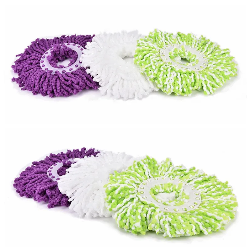 1Pc Durable 360 Rotating Cloth Mop Head Easy Magic Microfiber Spinning Floor Cloth Mop Head Household Cleaning Tool Mop