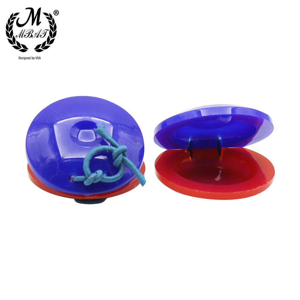 M MBAT 2Pcs Finger Castanets High Quality Percussion Instrument Musical Toys for Toddler Children Early Musical Education