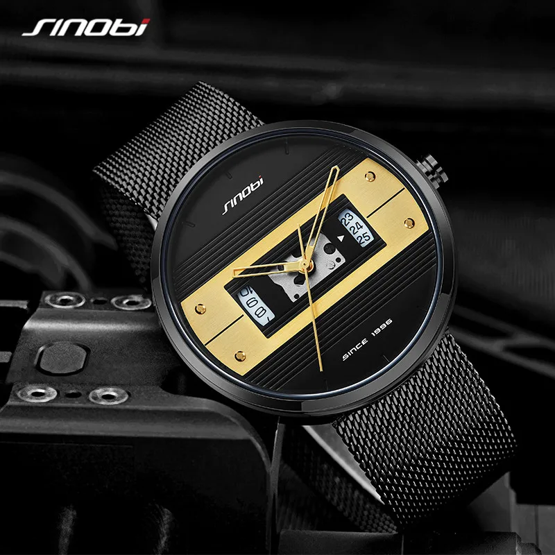 Creative Sinobi Watch Wrist Watch Men Waterproof Military Army Stainless Steel Male Clock Top Brand Luxury New Man Sport Watches