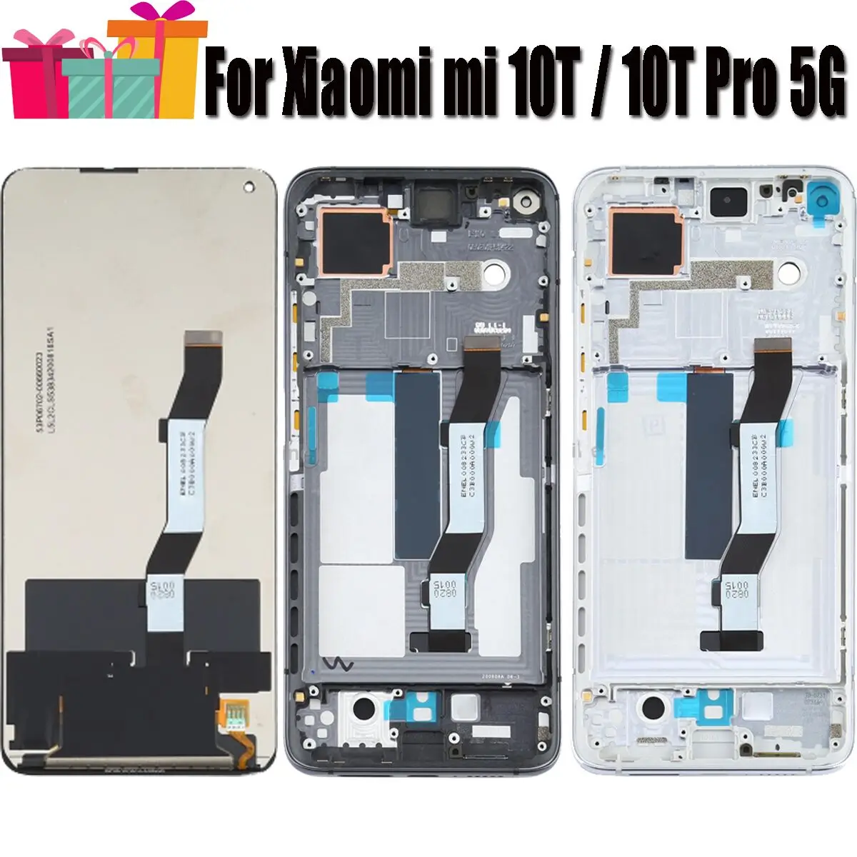 For Xiaomi Mi 10T Pro 5G LCD Display Touch Screen Digitizer Assembly Mi10TPro M2007J3SY