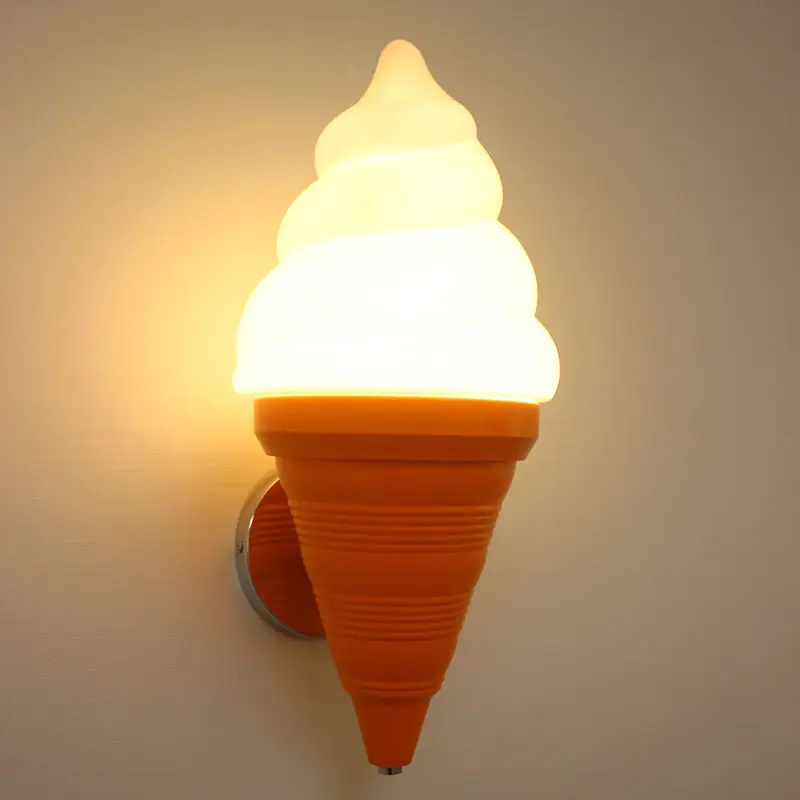 Modern LED Ice Cream Wall Lamp for Kitchen Lights E27 Holder Children’s Room Bedroom Living Dinning Room Corridor Aisle Lighting