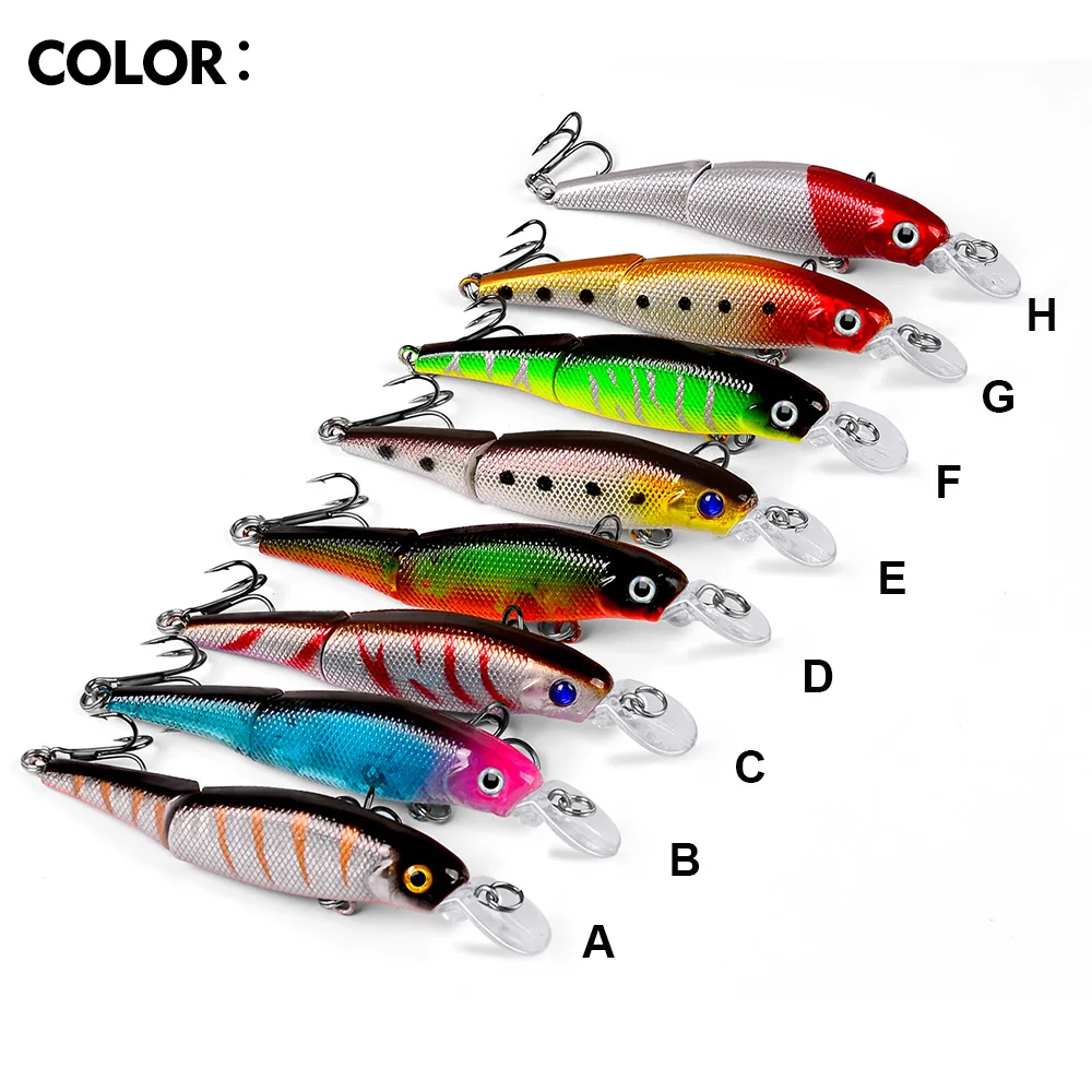 1PCS Wobblers Fishing Lure Multi-section Hard Bait92mm 7.5g Artificial Bait Minnow Lure Crankbait Perch Carp Fishing Tackle Lure