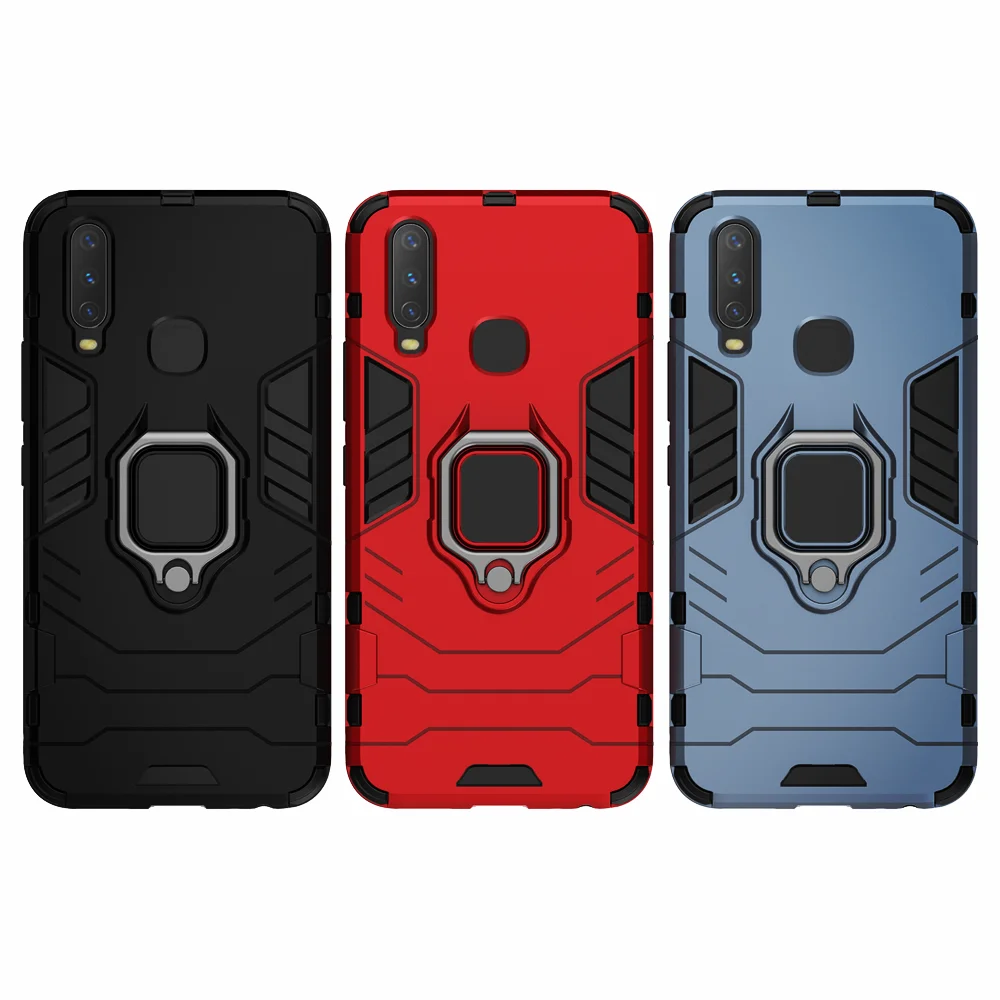 

For VIVO Y11 Y12 Y15 Y17 2019 Case Magnetic Car Shockproof Ring Armor Phone Cover For VIVO Y11 Y12 Y15 Y17 2019 Coque funda