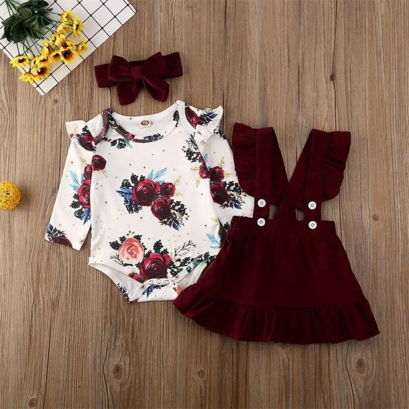 Girls Floral 3PCS Set 3