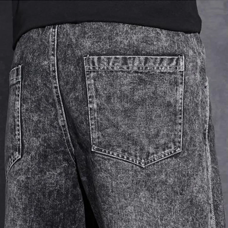 New Streetwear Hip Hop Cargo 2022 Pants Mens Jeans Elastic Waist Harem Pants Men Joggers Jeans Autumn and Spring Men Trousers