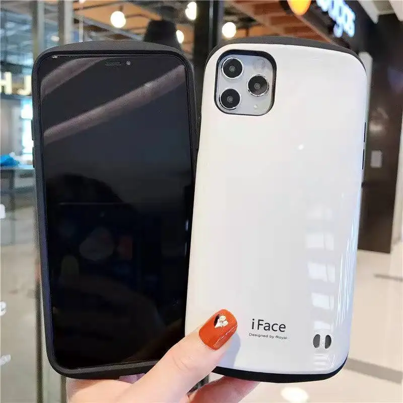 For iPhone 11pro Max X XR XS Max Case iFace Smooth Glossy Luxury Back Cover Coque for iPhone xsmax 11 Protective Shell Fundas