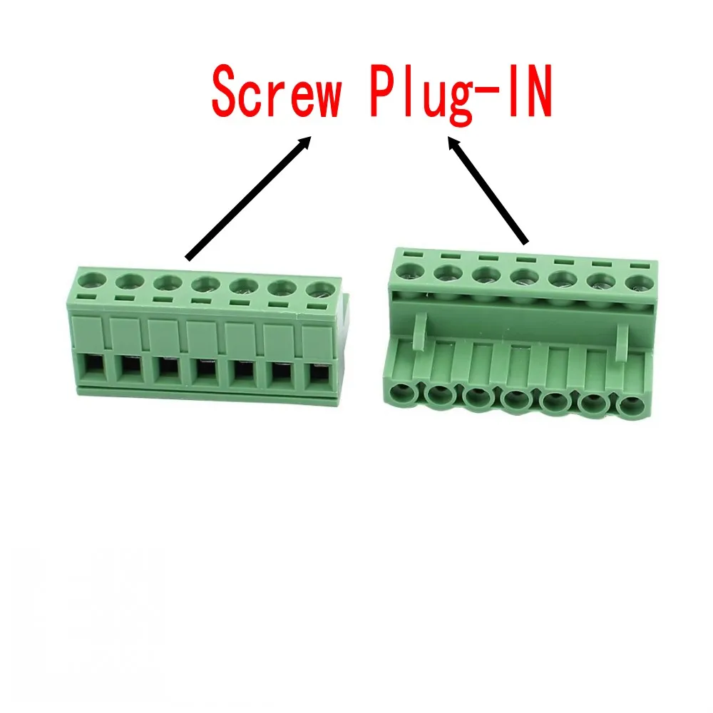 100PCS Pitch 5.08mm Terminal Block Connector 2EDG 5.08mm 2-12 Pin Pcb Screw Connector Terminal Block KF2EDG Socket PCB Screw