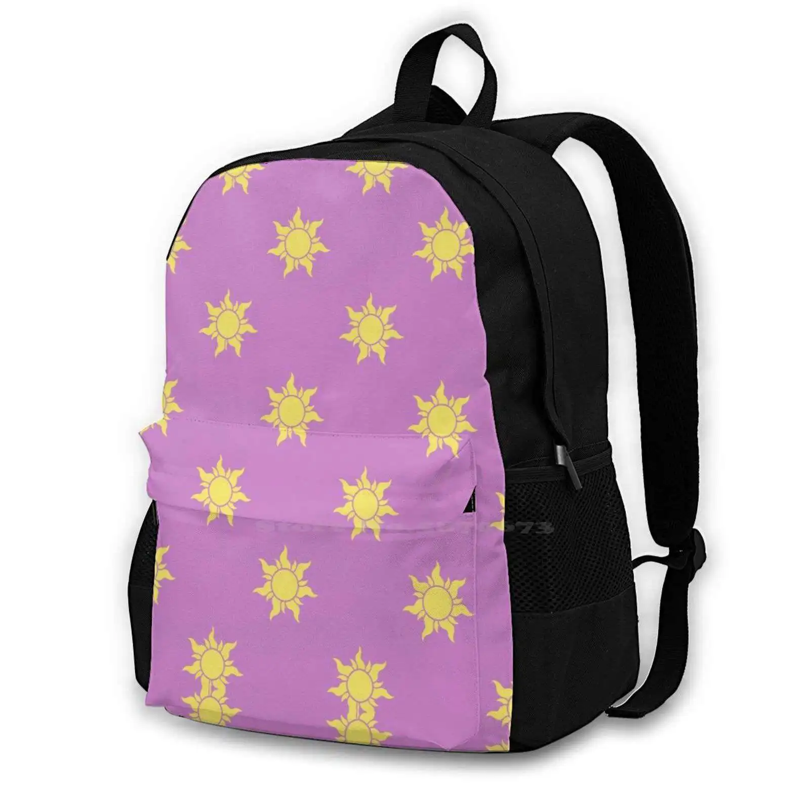 Suns Fashion Pattern Design Travel Laptop School Backpack Bag Wreck It Ralph Princess Pj