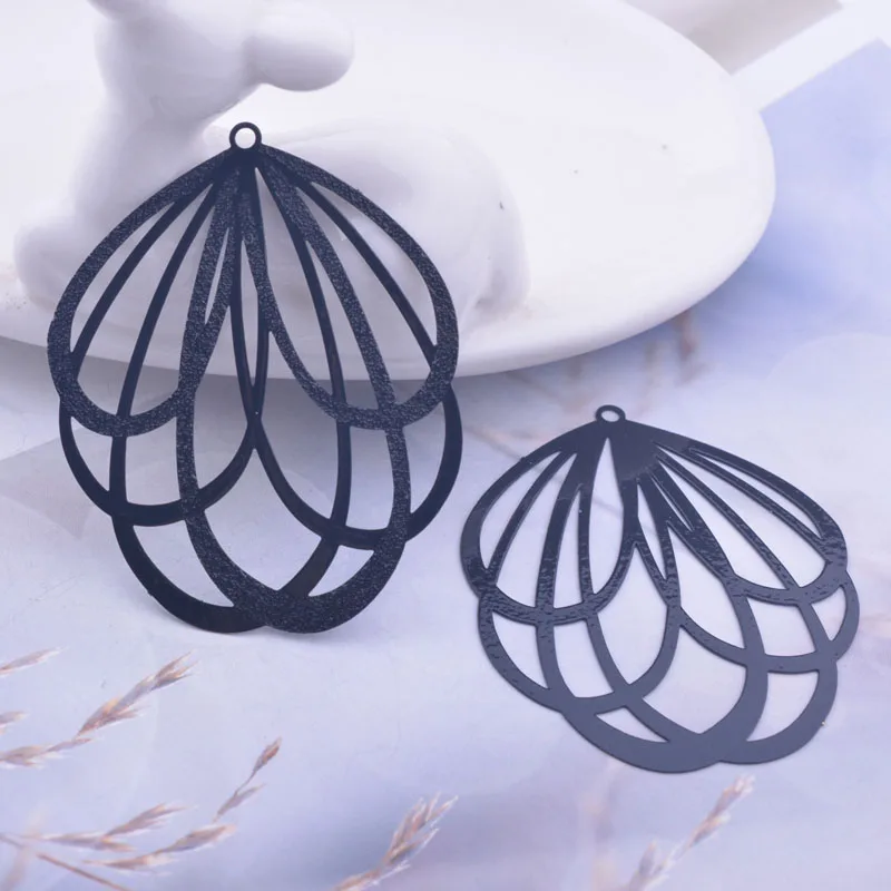 30 Stück AB2931 38*48mm Messing Große Anhänger Ohrring-Anhänger für Damen Schmuck – Detail 10