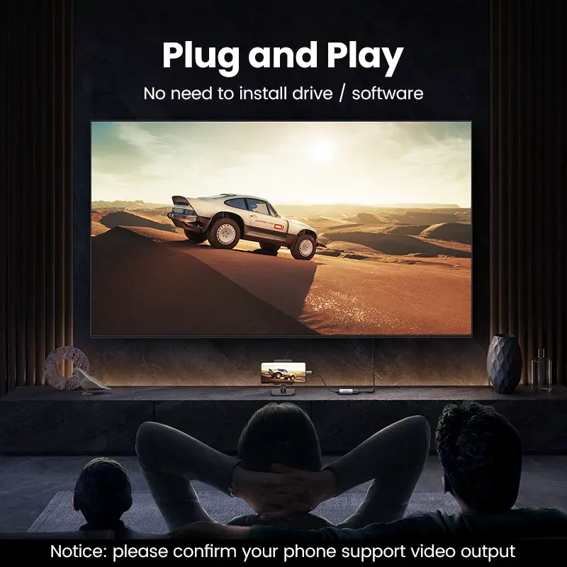 UGREEN USB Type C to HDMI Cable 4K USB C HDMI Adapter For iPhone 15 PC Xiaomi MacBook Pro Air iPad Pro Samsung Galaxy HDMI Cable - 2