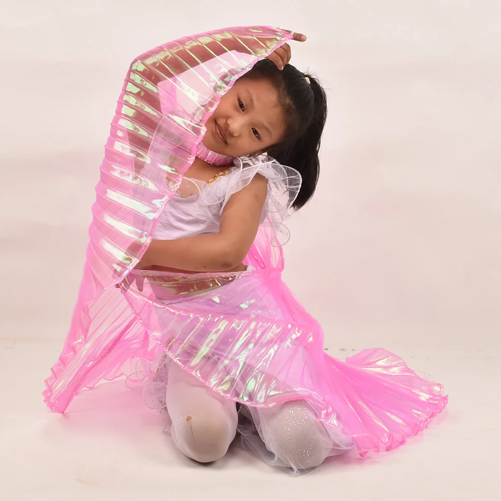 New Style Children's belly dance gold wing cloak hand hook catwalk show props model wings transparent Belly Dancing Egyptian