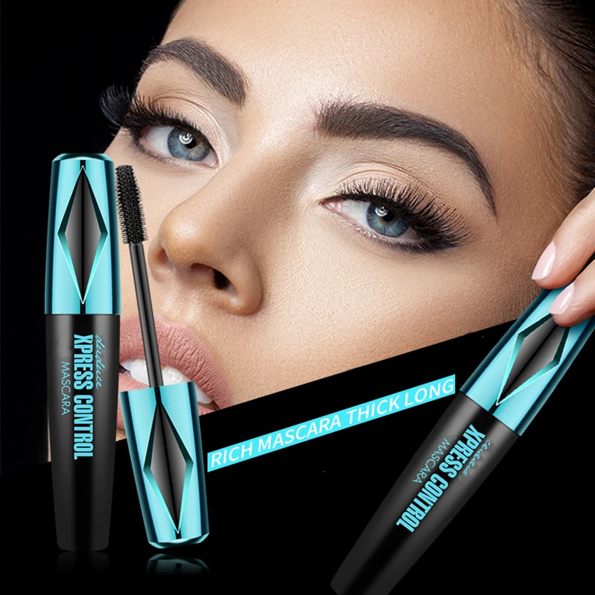 Sử Dụng Lâu Dài Mascara Uốn Tập Lông Mi Đen Chống Thấm Mồ Hôi Chống Mascara 4D Không Nở Mascara Mắt Mỹ Phẩm Làm Đẹp