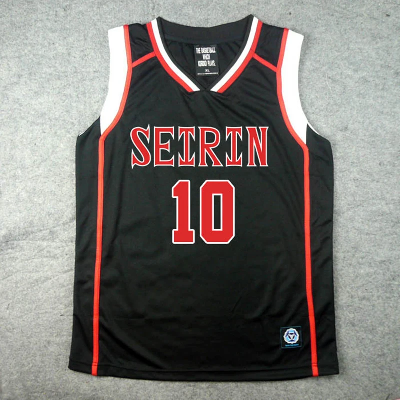 

Ainclu Cosplay Kuroko's Basketball Kuroko no basuke II Kagami Taiga SEIRIN Black Costume Jersey NO.10 No.11 Sportwear Uniform