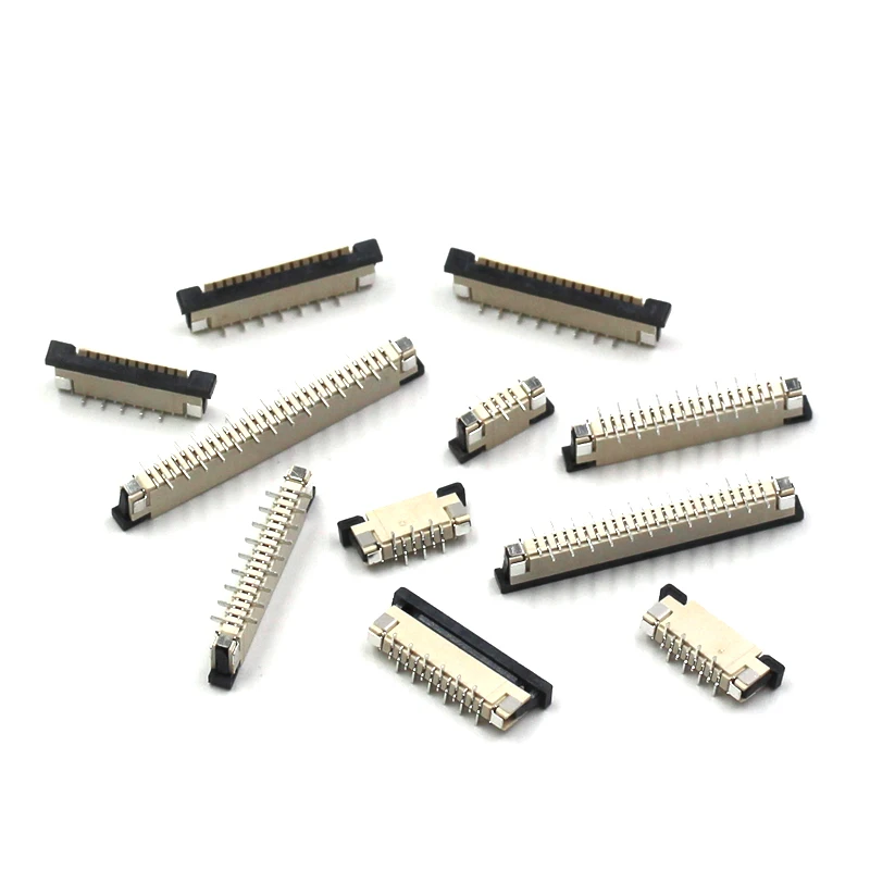 

10pcs FFC FPC Socket 0.5mm 4/6/8/10/12/14/16/20/24/30/34/40/50 Pin Vertical Type Ribbon Flat Connector