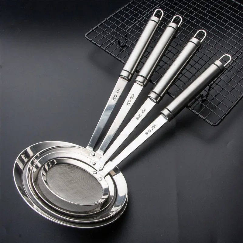 

Stainless Steel Fine Mesh Skimmer Spoon for Japanese Hot Pot,Skimmer Spoonfor Food Kitchen Cooking Fat Oil Filter