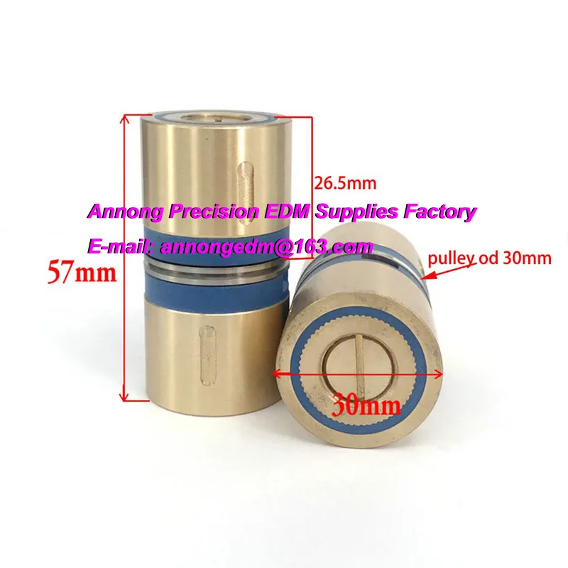 EDM Parts Pulley Roller Brass Seat Guide Wheel Assembly 397 30*57mm for Wire Cutting Machine