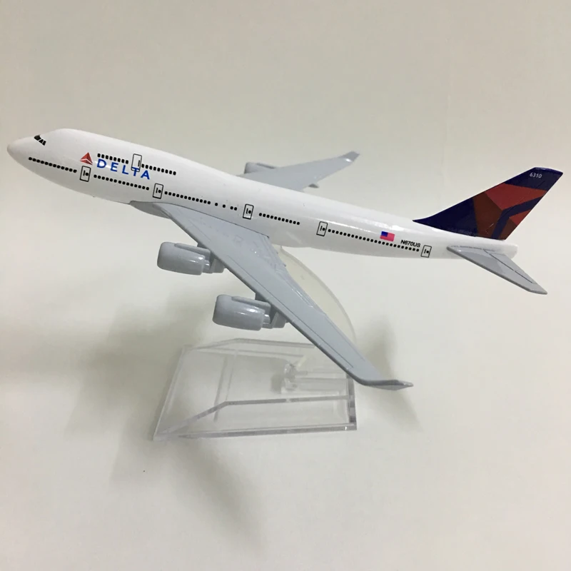 JASON TUTU 16cm Plane Model Airplane Model Delta Air Lines Boeing