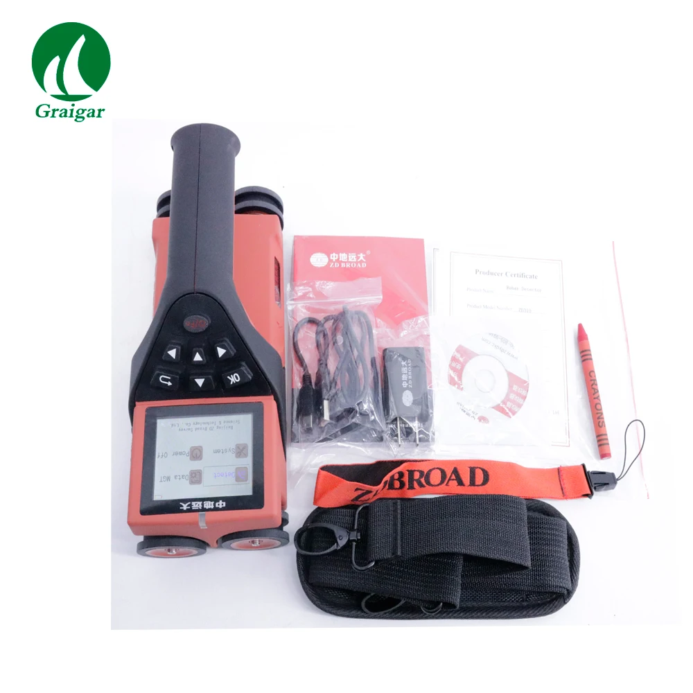 Integrated Rebar Scanner ZD-310 Tests Thickness of Concrete Cover Diameter Location ZD310 only Thickness Mode