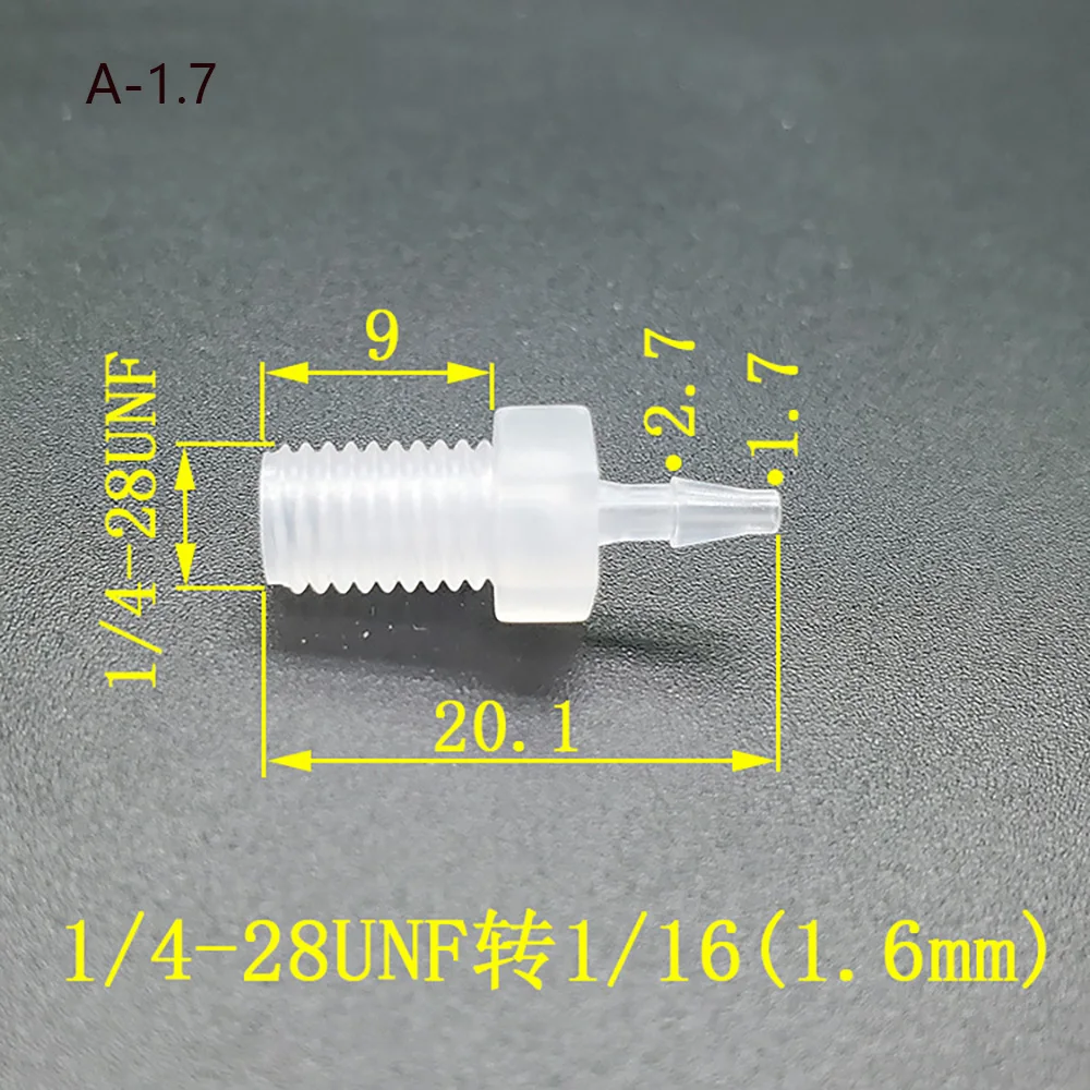 Hose Joint Adapter PP Plastic Air Valve Pipe Dispensing Glue Subpackaging Fitting Connector