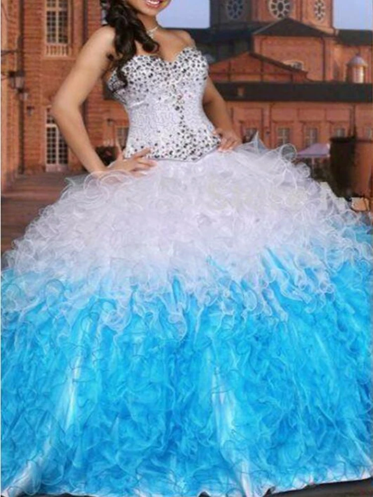 Charming Sweetheart Sweet 16 Quinceanera Dresses 2020 vestidos de novia Crystal Beaded Prom Gowns Vestidos De 15 Anos Custom