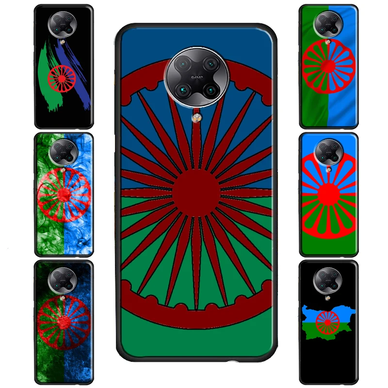 Gypsy Romani Roma Flag Cover For POCO F3 X3 GT F1 F2 M3 M4 X4 NFC X3 Pro Case For Xiaomi 12 10T 11T Pro Mi 11 Lite