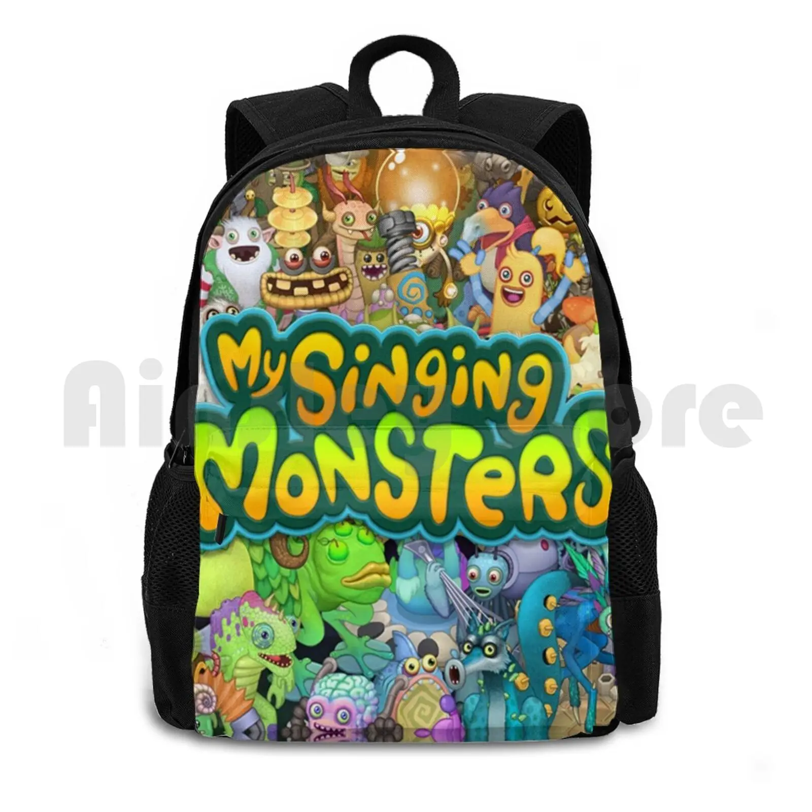 

My Singing Monsters Characters And Title Outdoor Hiking Backpack Riding Climbing Sports Bag My Singing Monsters My Singing